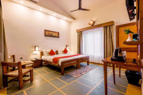 Garden View Room photo at Corbett Wild Resort
