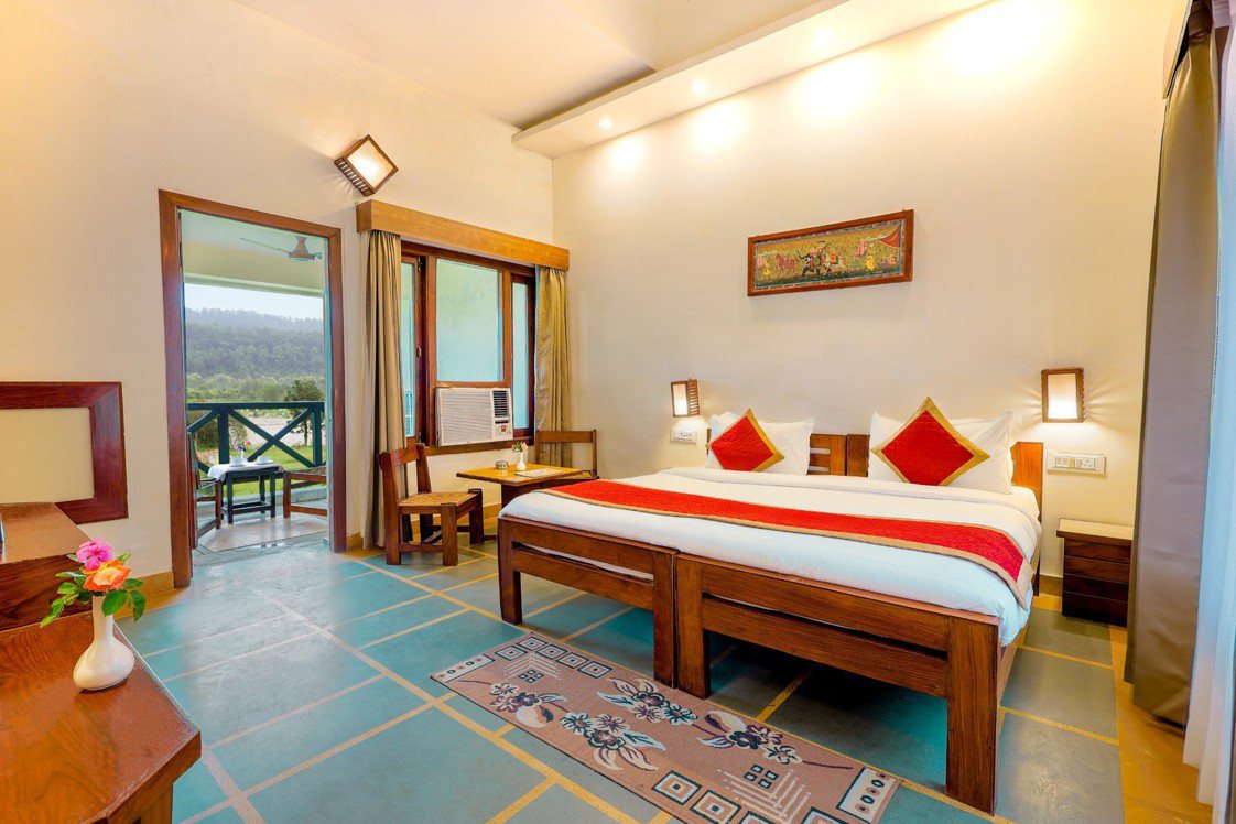 River View Room photo at Corbett Wild Resort